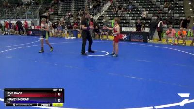 92 lbs Cons. Round 5 - Rye Davis, AR vs Hayes Ingram, CO