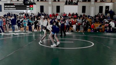 126 lbs Consi Of 16 #1 - Myles Smith, Sandwich vs Cole Kiselica, Bristol County/Dighton Rehoboth