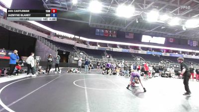 122 lbs Semifinal - Ava Castleman, Team Kentucky vs Jazmyne Blaney, Missouri Blue