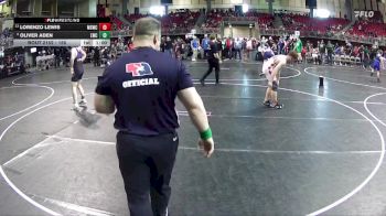 150 lbs Quarterfinal - Oliver Aden, Louisville Wrestling Club vs Lorenzo Lewis, Millard South Wrestling Club