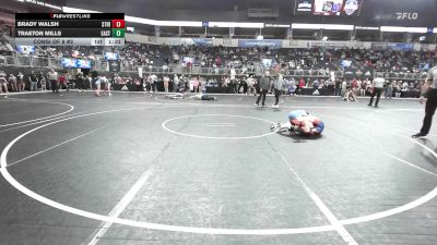 125 lbs Consi Of 8 #2 - Brady Walsh, Stringhold vs Traeton Mills, East Kansas Eagles