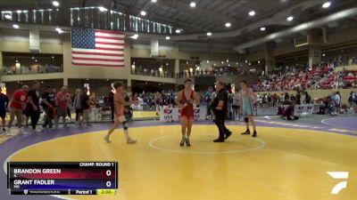 138 lbs Champ. Round 1 - Brandon Green, IL vs Grant Fadler, MO