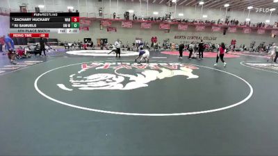 184 lbs 5th Place Match - Zachary Huckaby, Wabash vs Rj Samuels, Wisconsin-Whitewater