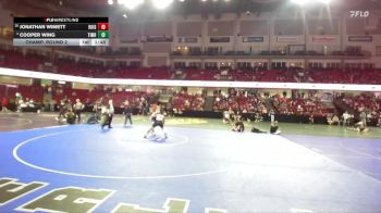 138 lbs Champ. Round 2 - Jonathan Wimett, Boise vs Cooper Wing, Timberline