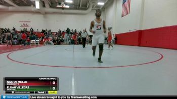 190 lbs Champ. Round 2 - Nakhai Miller, Eaglecrest B vs Elijah Villegas, Smoky Hill