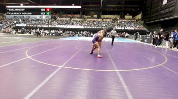 140 lbs Cons. Round 2 - Clarenza Hollins, Arkansas City HS vs Evelyn Rudy, Tecumseh-Shawnee Heights HS