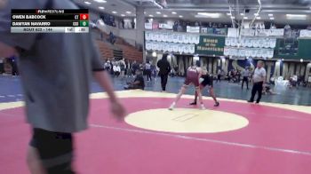 144 lbs Cons. Round 3 - Damyan Navarro, Corona Del Sol vs Owen Babcock, Cherokee Trail