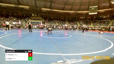 52 lbs Round Of 32 - Paxton Pitcher, Sanderson Wrestling Academy vs Kelson Dees, Threestyle