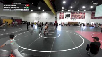 120 lbs Semifinal - Matthew Medina, Eastvale Elite vs Anthony Rodriguez, Churchboyz WC