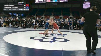 190 lbs Champ. Rd Of 32 - Owen Lexvold, Minnesota vs Carson Langford, Oregon