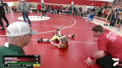 49-52 lbs Round 3 - Dane Bailey, HRA vs Gunnar May, Eaton Wrestling Club