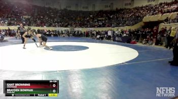 3A-126 lbs Quarterfinal - Gant Browning, Kingfisher vs Brayden Bowman, Marlow