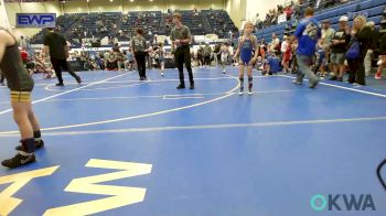 55 lbs Quarterfinal - Tatum Hawkins, Noble Takedown Club vs Brastin Woods, Tecumseh Youth Wrestling