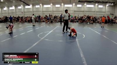 56 lbs Round 6 (8 Team) - Marcus Washenitz, Tri State Hammers vs Cody Brown, Contenders WA Green