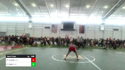 116 lbs Semifinal - Peyton Trujillo, HWC, Holbrook Wrestling Club vs Carina Alde, Bobcat WC