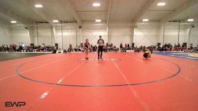 138 lbs Rr Rnd 1 - Mackenzie Flores, Sand Springs JH Girls vs J'La Underwood, Woodland Girls