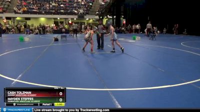 90 lbs Quarterfinal - Cash Tolzman, Summit Wrestling Academy vs Hayden Steffes, Sarbacker Wrestling Academy