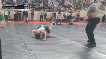 95_B lbs Quarterfinal - Cooper Williams, Southern Columbia vs Tyler Farmer, Frazier