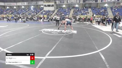 165 lbs Round Of 16 - Dom Vigil, Columbine HS vs Esayas Hernandez, Bear Creek