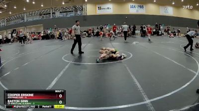 68 lbs Round 1 - Easton Ginn, CP Wrestling Academy vs Cooper Erskine, Southern Fury