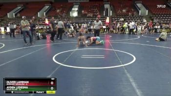 101 lbs Round 4 (6 Team) - Ayden Ledesma, Ninja Killer vs Oliver Lamiman, Basement Brawlers