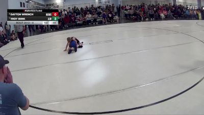 8 lbs Quarterfinal - Troy Mink, Ashland-Greenwood Jr Wrestling vs Dayton Wrench, Millard South Wrestling Club