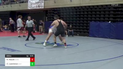 285 lbs Consi Of 4 - Hunter Hauck, Dewart, PA vs Clay Lawrence, Whiteford, MD