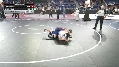 132 lbs Round Of 32 - Liam Christ, Brookline vs Nhan Phan, Hall