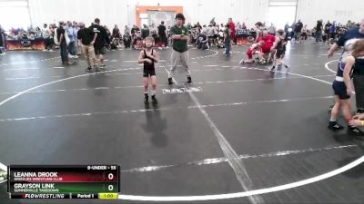 55 lbs Cons. Round 2 - Leanna Drook, Grizzlies Wrestling Club vs Grayson Link, Summerville Takedown