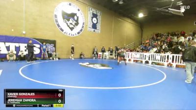 150 lbs Cons. Round 3 - Xavier Gonzales, Hanford vs Jeremiah Zamora, El Diamante