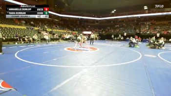 110 Class 2 lbs Champ. Round 1 - Annabelle Dunlop, Winnetonka vs Tiara Korman, Seckman