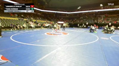 110 Class 2 lbs Champ. Round 1 - Annabelle Dunlop, Winnetonka vs Tiara Korman, Seckman