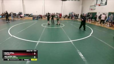 200 lbs Round 2 - Mo`dosh Hill, Lander USA Wrestling vs Faith Still, Wyoming
