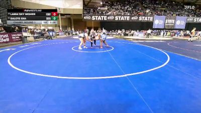 Girls 3A 235 lbs Champ. Round 1 - Salote Ena, Southridge (Girls) vs Lamia`Sky Misher, Federal Way (Girls)