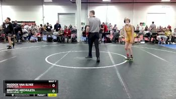 80 lbs Round 2 (8 Team) - Brixton Archuleta, Rough House vs Maddox Van Slyke, Xtreme Team