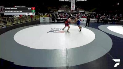 All Cadet Boys Freestyle Upper - 215 lbs 7th Place Match - James Hayden, Bellarmine College Prep High School Wrestling vs Nicholas Balbuena