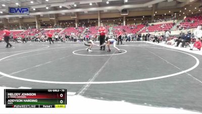 75 lbs Round 3 - Addyson Harding, Hays vs Melody Johnson, U-Town Hammers