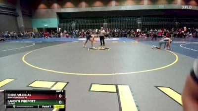 150 lbs Quarterfinal - Landyn Philpott, La Pine vs Chris Villegas, Rancho Bernardo