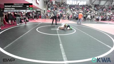 67 lbs Quarterfinal - Zachary Montgomery, Berryhill Wrestling Club vs Patrick Real, Sallisaw Takedown Club