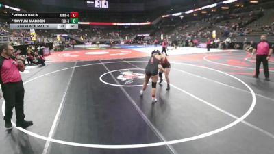 5th Place Match - Taytum Maddox, Falls City vs Zeniah Baca, Adams Central