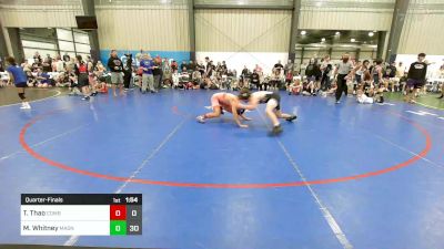 129 lbs Quarterfinal - Tiaj Thao, Combat WC vs Mason Whitney, Mat Assassins Black