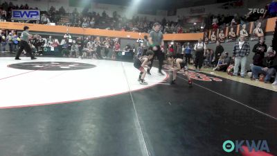 46 lbs Quarterfinal - Griffyn Moyer, Del City Little League vs Kase Pearson, Hinton Takedown Club