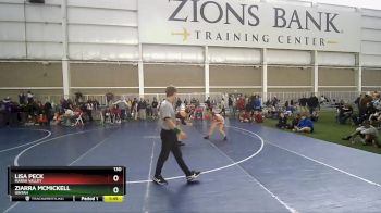 130 lbs Cons. Round 3 - Ziarra Mcmickell, Uintah vs Lisa Peck, Marsh Valley