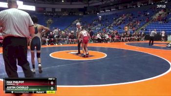 106 lbs Quarterfinals (8 Team) - Justin Chogllo, Chicago (Rickover Naval Academy) vs Max Philpot, Vandalia