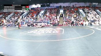 165 lbs Finals (8 Team) - Colton Barney, Lowell vs Mike Chapates, Eaton Rapids
