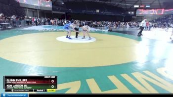 165 lbs 3rd Place Match - Quinn Phillips, Omak Wrecking Crew Wrestling vs Ken Larsen Jr., Ascend Wrestling Academy