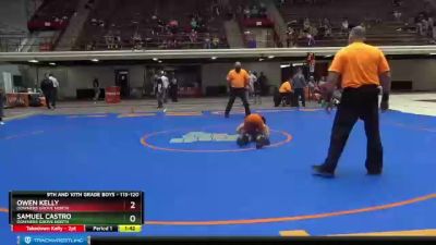 113 lbs Round 2 - Samuel Castro, Downers Grove North vs Owen Kelly ...