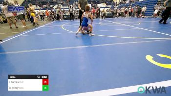 52 lbs Consi Of 4 - Ivan Torres, Chickasha Youth Wrestling vs Bentley Story, Noble Takedown Club