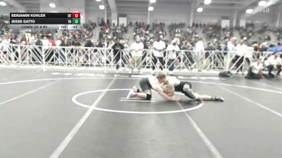132 lbs Consi Of 8 #2 - Benjamin Kohler, UT vs Jesse Gatto, VA