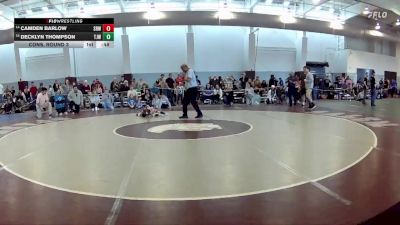 43 lbs Cons. Round 3 - Camden Barlow, Hanover Hawkeye Youth Wrestlin vs Decklyn Thompson, Twisted Joker Wrestling